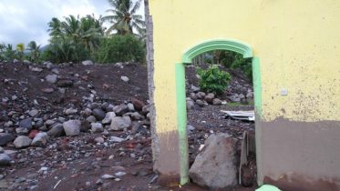 The mudslide crashed through several houses - Ternate