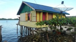 Colorful stilt house - Banggai
