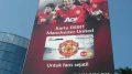 An advertisment for Manchester United branded credit cards, for True Fans in Indonesia