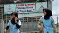 Banner in Jakarta reads: Lesbis and Gays: No entry to our neighbourhood!