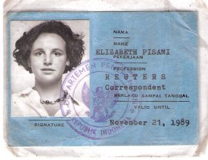 Elizabeth Pisani Indonesian Press Card 1989
