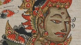 Close-up of a Balinese noble in conversation