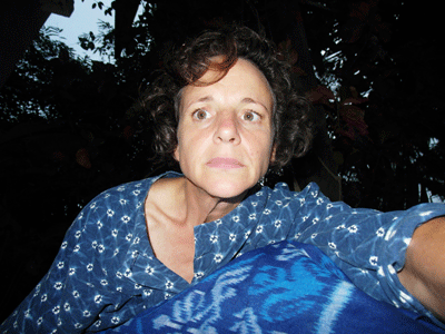 Startled self-portrait: learning to use a new camera